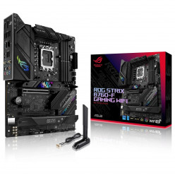 ASUS ROG STRIX B760-F GAMING WIFI, Socket 1700, 17Phases, Intel® B760 (13/12th Gen CPU), CPU iGPU, HDMI, DP, Dual 4xDDR5-7800,  2xPCIe X16 5.0, 4xSATA3, RAID, 3xM.2 4.0, 2xPCIe X1, ALC4080, S/PDIF, 2.5GbE LAN, WiFI6E/BT, 1 x USB-C 3.2Gen 2x2, 2xUSB3.2 Gen